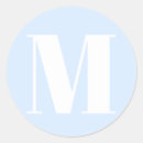 Search for light blue monogram stickers Initial