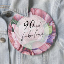 Search for 90 buttons 90th birthday party
