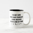 Recherche de problème mathématique tasses Humour