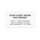 Search for guests return address labels Black and white