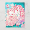Recherche de unicorne cartes postales Girly