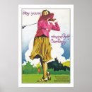 Search for vintage golf woman posters Travel