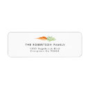 Search for vegetables return address labels Watercolor