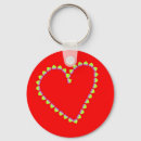 Search for red heart pattern keychains Blue