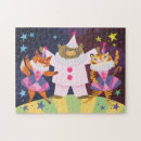 Recherche de de clown puzzles Coloré