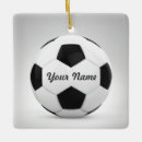 Search for boys soccer ornaments Name customized athlete