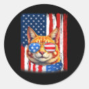Search for patriotic cats stickers Independence