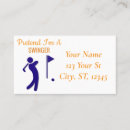 Search for golf hole business cards Hole in one