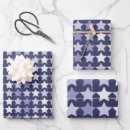 Search for navy stars wrapping paper Vintage