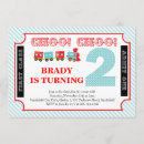 Search for train ticket birthday invitations Kids