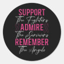 Search for breast cancer fighter stickers Support