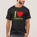 Search for i love badminton tshirts Cute