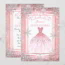 Search for pink and silver quinceanera invitations 15th birthday party