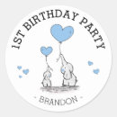 Search for blue elephants stickers For kids