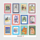 Recherche de small cat stickers Louis wain