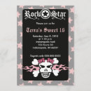 Search for rocker birthday invitations Punk
