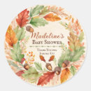 Recherche de glands autocollants Baby shower d'automne