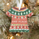 Search for sweater ornaments Ugly christmas sweater