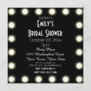 Search for hollywood bridal shower invitations Black