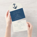 Search for boat cruise invitations Navy blue