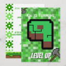 Search for level up party invitations Green