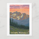 Recherche de péninsule olympique cartes postales Original