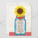 Search for mason jar save the dates Sunflowers