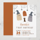 Search for ghost spider birthday invitations Orange