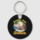 Search for greetings from rounded keychains America great again