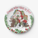 Search for vintage christmas paper plates Holly