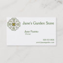 Recherche de vignes et fleurs cartes visite Vert