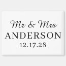Recherche de monogram rectangulaires mariage magnets Simple