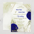 Search for royal blue and white wedding invitations Indigo