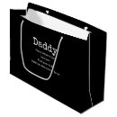 Search for happy fathers day gift bags Black and white