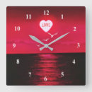 Recherche de oiseau rouge horloges Pour elle