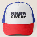 Search for give up hats Never