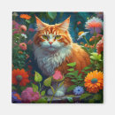 Search for orange cat magnets Flowers