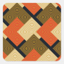 Search for retro geometric pattern stickers Gold