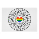 Recherche de labyrinthe posters Coeur