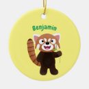 Recherche de panda rouge ornements Faune