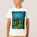 Recherche de nuit étoilée vincent van gogh tshirts Bleu