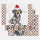 Search for dachshund christmas wrapping paper Plaid