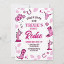 Search for cowgirl rodeo birthday invitations Brown