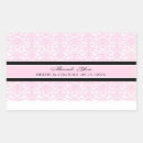 Search for damask rectangle wedding stickers Pink