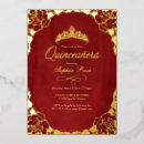 Search for red quinceanera invitations Tiara