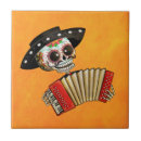 Recherche de squelette mexicain carreaux Halloween