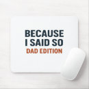 Search for text designs mousepads Dad