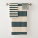 Search for green white stripe pattern bath towels Modern