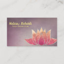 Recherche de lotus flower business cards Moniteur de yoga
