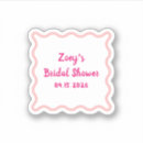 Search for whimsical bridal shower stickers Pink